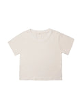 Women White Cropped Short Sleeve T-Shirt - Hemplus