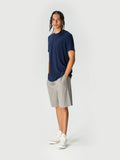 Eco-Chic Men's Crewneck Tee Light Weight(WH003-KJ12857/Branded) | Sustainable Hemp Clothing