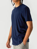 Eco-Chic Men's Crewneck Tee Light Weight(WH003-KJ12857/Branded) | Sustainable Hemp Clothing